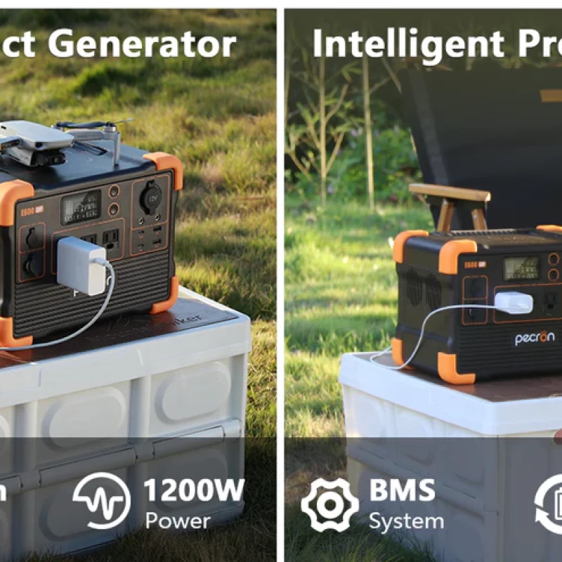 Pecron E600LFP 1200W Portable Solar Station + 200w Solar Panel