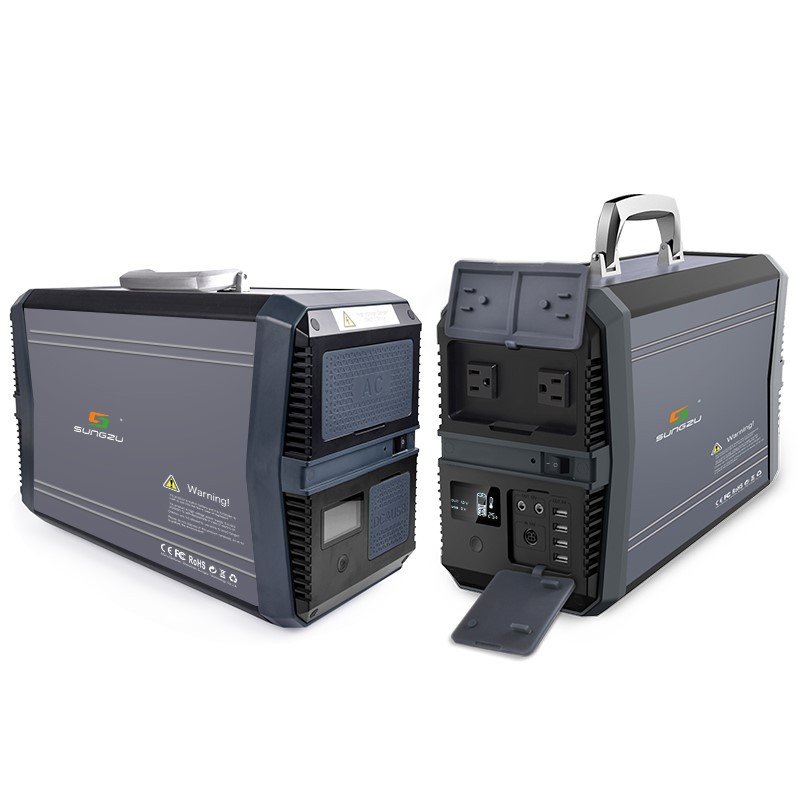 Sungzu 1500W Portable Lithium-ion Backup Battery AC and DC Output New Free Shipping Wholesale Prices