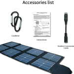 Sungzu 1000w Portable Battery AC and DC Output and Sungzu100w folding Solar Panels