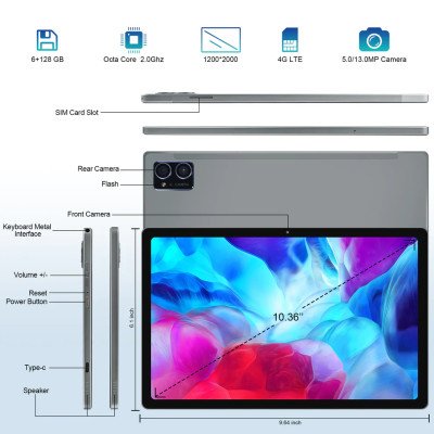 2K Veidoo 10.4 inch 4G Tablet